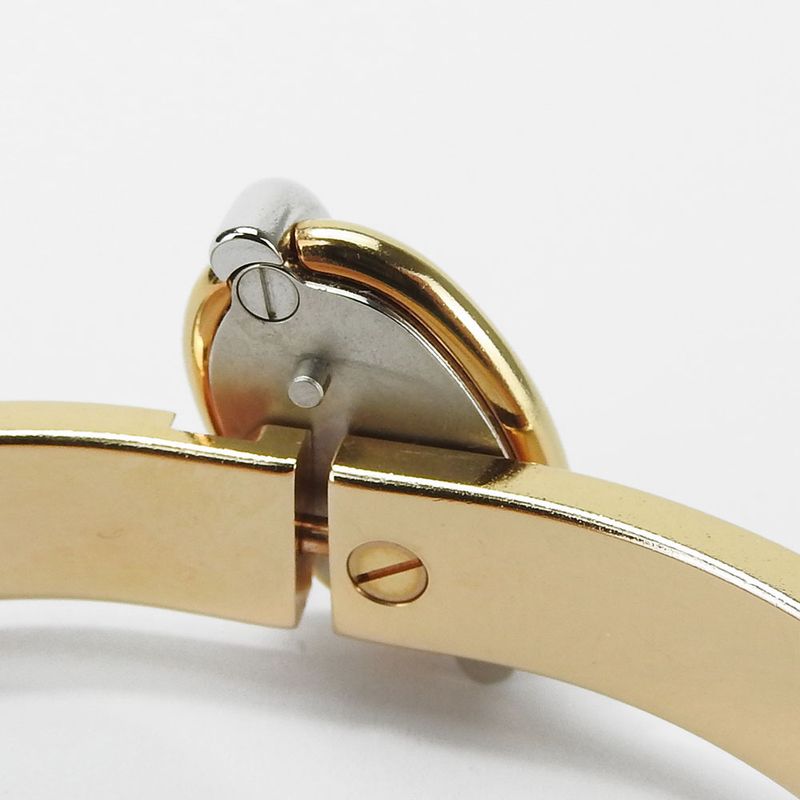 Hermes Bangle Mini Click Chaine D'ancre Metal Gold Silver Purple Bracelet