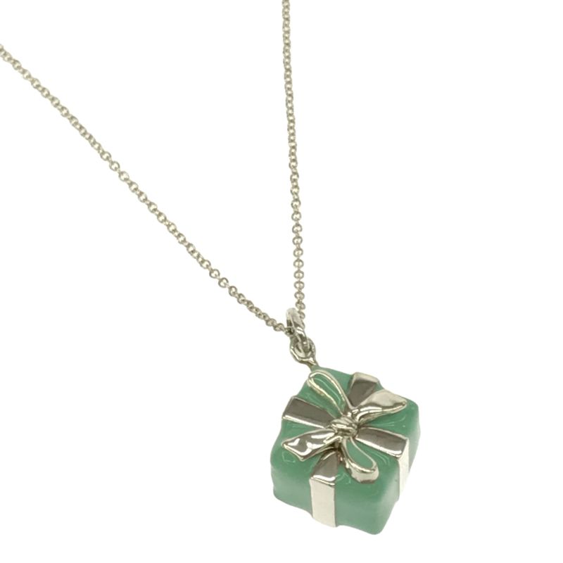 Tiffany & Co Tiffany & Co Necklace Blue Box Gift Box Enamel Finish 925 Silver