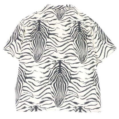Celine 22SS 2c517346q Zebra Print Open Collar Loose Fit Short Sleeve Hawaiian