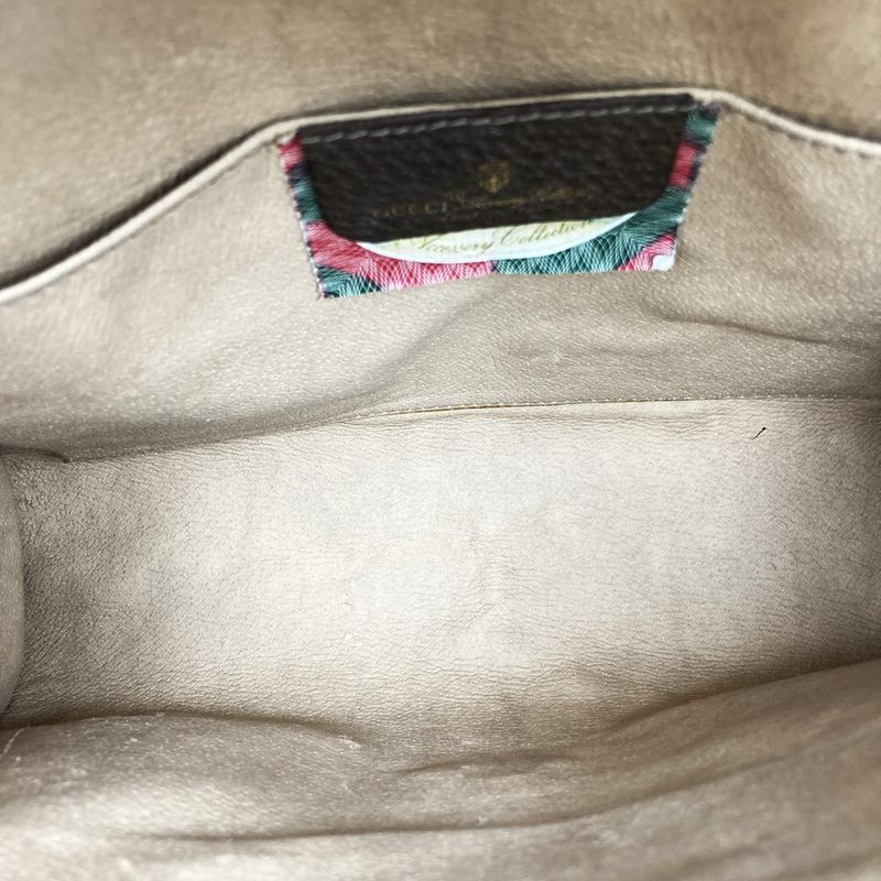 Gucci 89-01-030 Second Bag Clutch Bag Pouch Sherry Line GG Supreme Beige Ladies