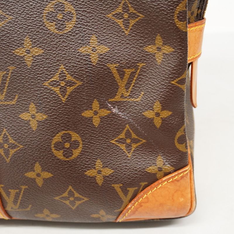 Louis Vuitton Briefcase Monogram Porte Documents Voyage M40226 Brown Men's