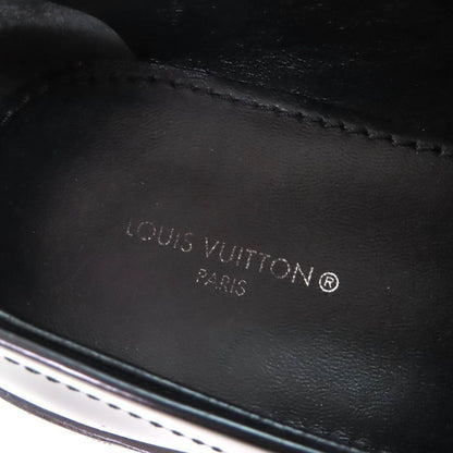 Louis Vuitton Connelly Line Logoed Square Toe Leather Coin Loafer Black