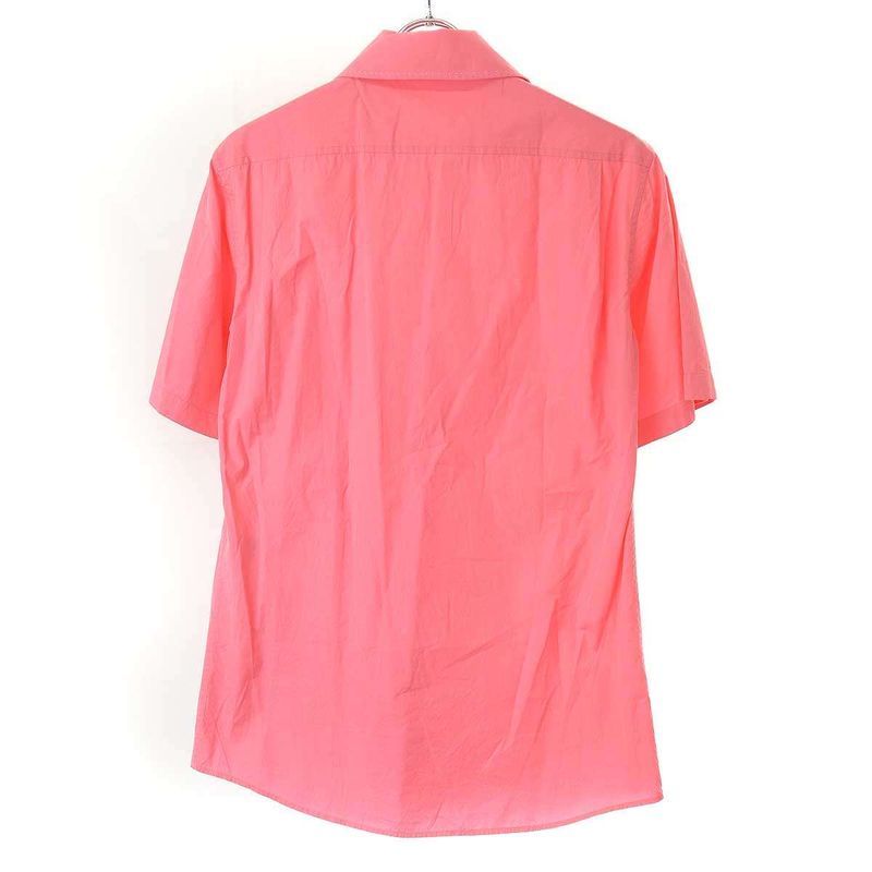 Celine by Phoebe Philo Short Sleeve Cotton Shirt Pink 34