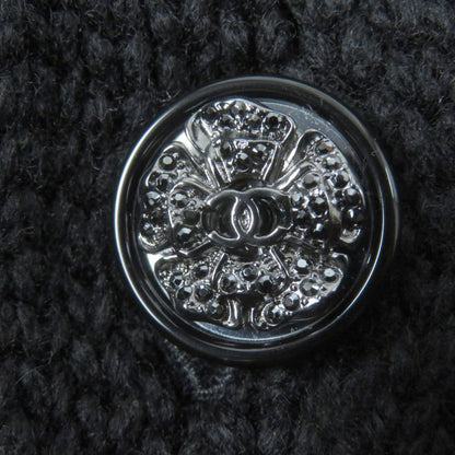 CHANEL P72095k10354 100% Cashmere Openwork Knit Cardigan With Coco Mark Buttons