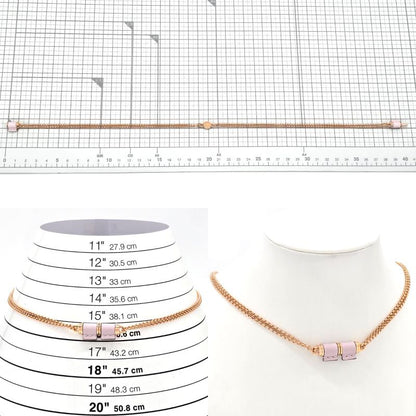 Hermes Charnières PM Necklace Swift Leather Gold Color Metal Neck Circumference