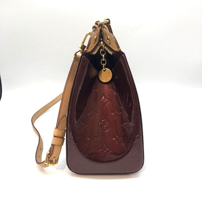 Louis Vuitton Vernis Blair MM Handbag M91690 Red Preowned 005580