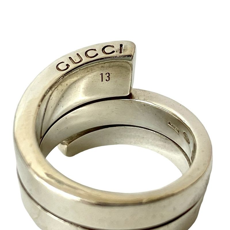 Gucci Spiral Ring Silver 925 Accessory No 12 102-5
