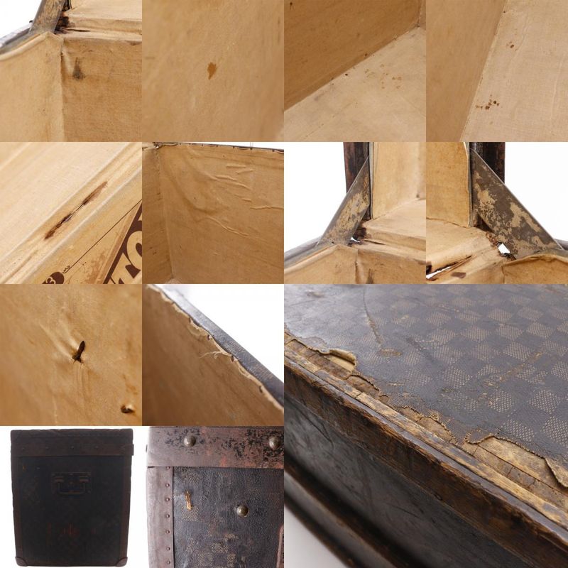 Louis Vuitton Vintage Damier Canvas Brown Unisex Trunk