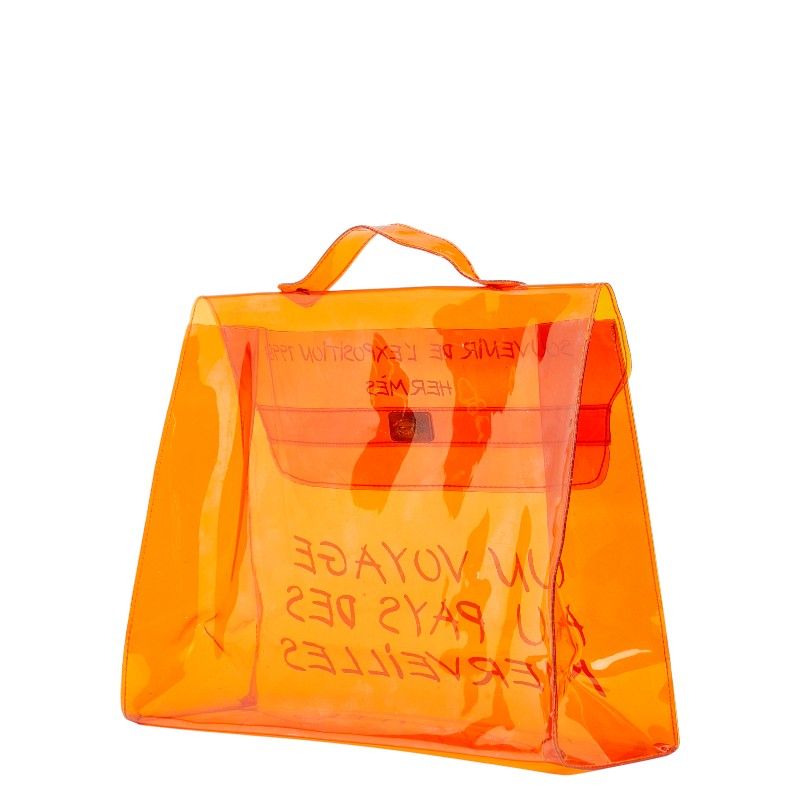 Hermes Vinyl Kelly Wonderland Journey To Hermes Exhibition Handbag Tote Bag