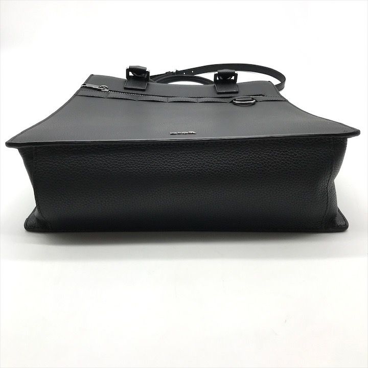 Dior Safari 2-Way Tote Shoulder Bag Leather Black