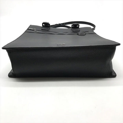 Dior Safari 2-Way Tote Shoulder Bag Leather Black