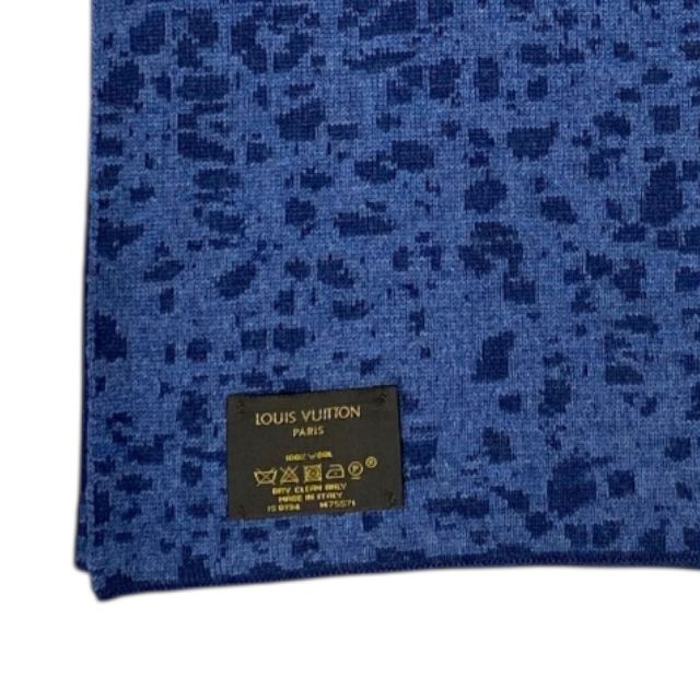 Louis Vuitton M75571 Scarf Stole Wool Navy Blue Louis Vuitton Genuine Quality