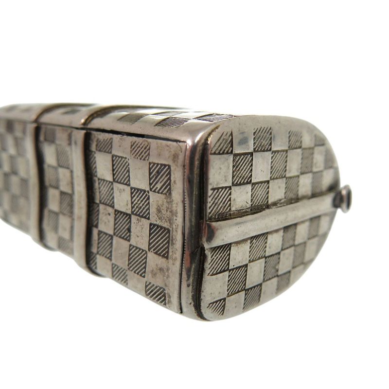 Louis Vuitton The Keepall Charm Damier Key Holder M00023 Metal Silver LV 1158