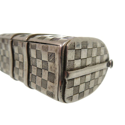 Louis Vuitton The Keepall Charm Damier Key Holder M00023 Metal Silver LV 1158