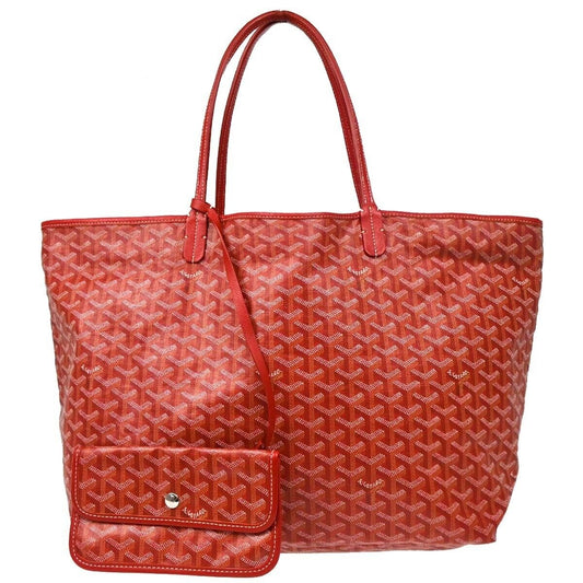 Goyard St. Louis PM Red Tote Bag Goyardine Saint Louis Purse