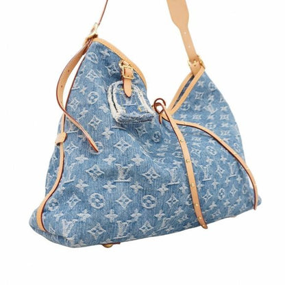 Louis Vuitton Monogram Denim Carryall Shoulder Bag NM MM M46855 Blue Women's