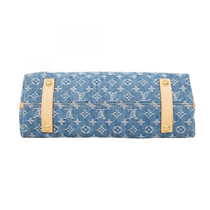 Louis Vuitton Monogram Denim Carryall Shoulder Bag NM MM M46855 Blue Women's