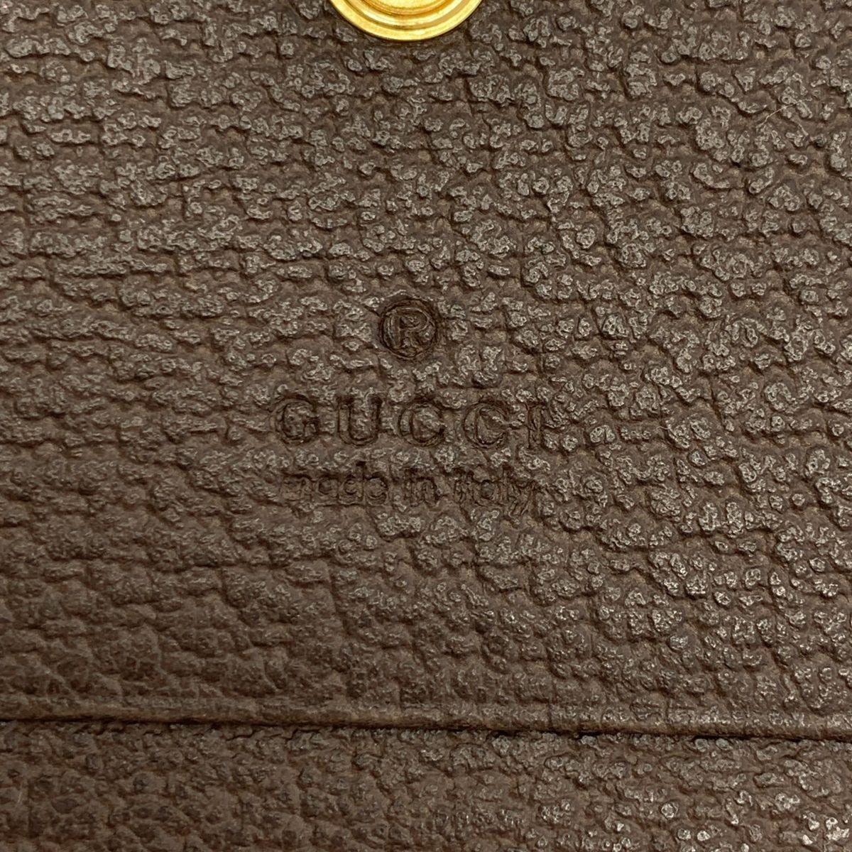 GUCCI Ophidia GG Marmont Mini Bifold Wallet Monogram Sherry