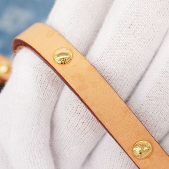 Louis Vuitton Monogram Denim Carryall Shoulder Bag NM MM M46855 Blue Women's