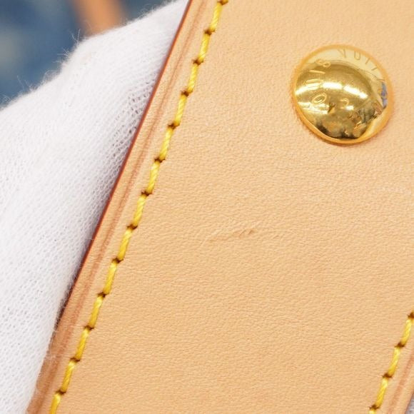 Louis Vuitton Monogram Denim Carryall Shoulder Bag NM MM M46855 Blue Women's