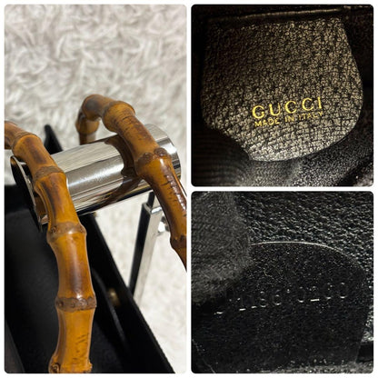 Gucci Handbag Diana Bamboo Black Leather