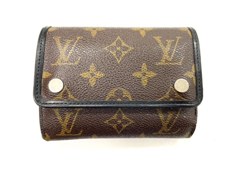 Louis Vuitton Monogram Macassar Portefeuille Compact Trifold Wallet M60167