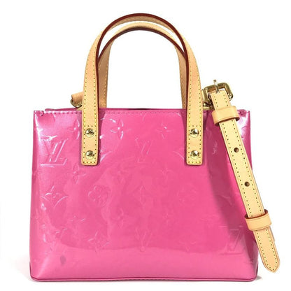 Louis Vuitton Shoulder Bag Reed PM M24028 Monogram Vernis Neon Pink