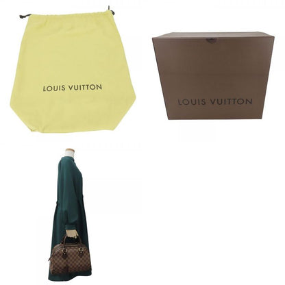 Louis Vuitton Handbags Duomo N60008 Damier Leather Ebène Brown Gold Hardware