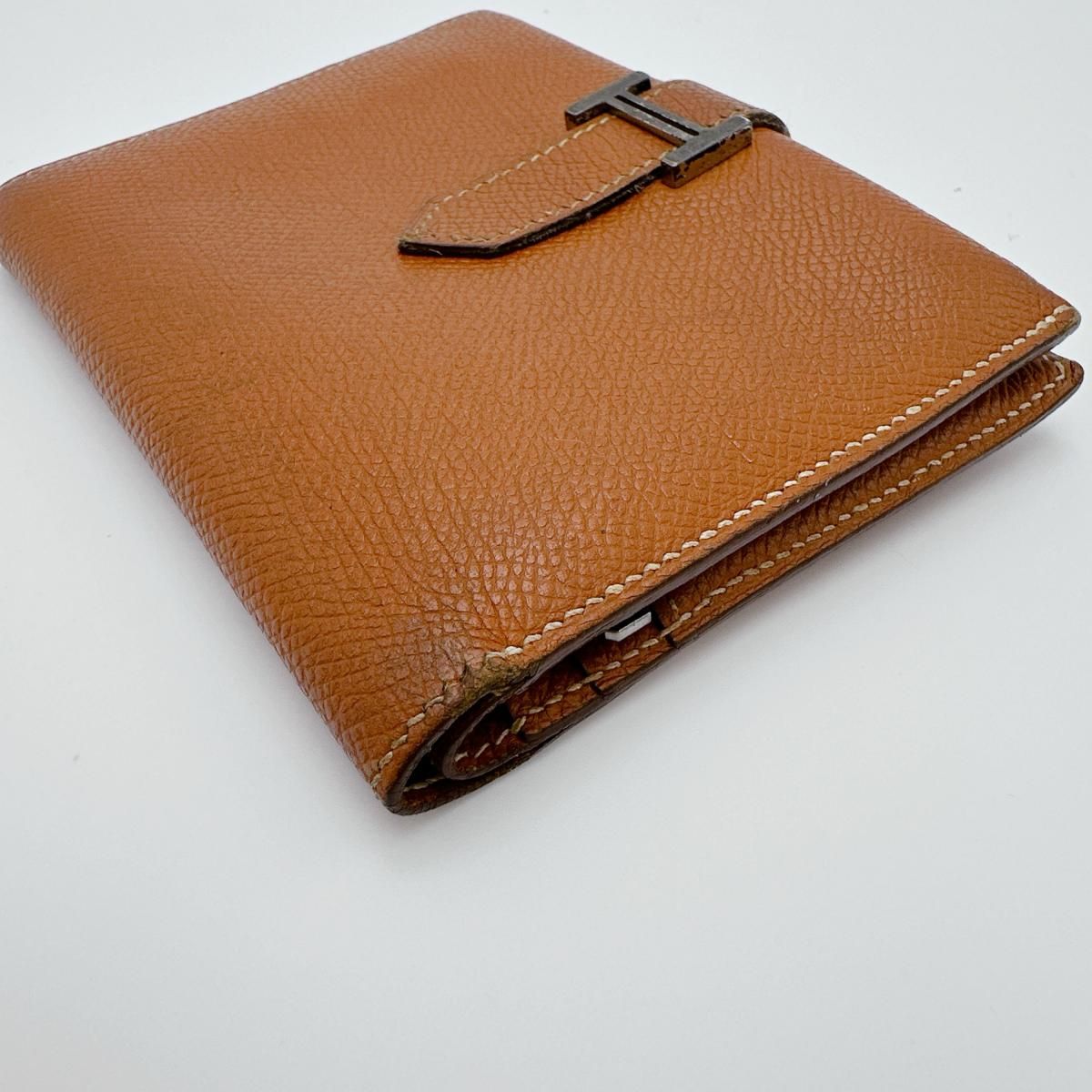 Hermes Bifold Wallet Bearn Compact Brown