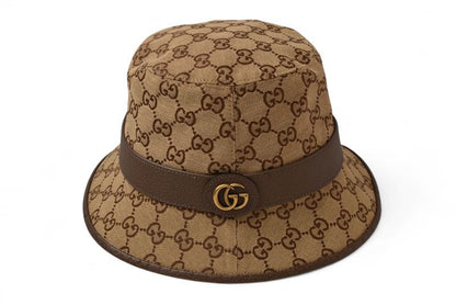 Gucci Hat Gucci GG Canvas Fedora Hat 576587 4hg62 2564 M Size 58cm (22.83in)
