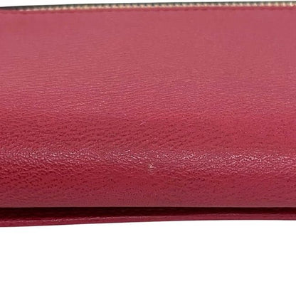 Loewe Foldable Long Wallet Continental Wallet Red Anagram Excellent Condition