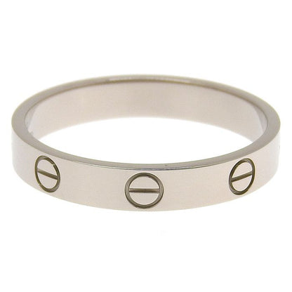 Cartier Mini Love Ring 18K White Gold 750 White Gold #59 Equivalent To #59 19