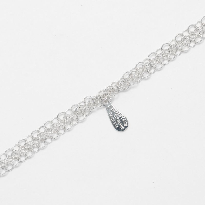 Tiffany & Co Mesh 64cm (25.20in) Silver 925 Ladies 9.2g Necklace