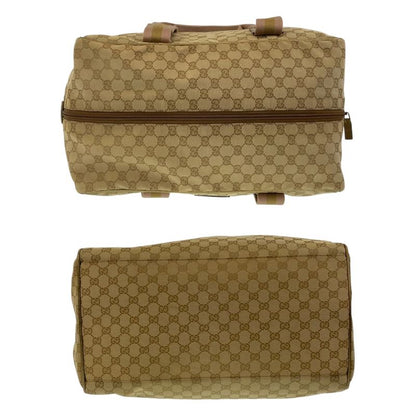 Gucci Sherry Line Beige Multicolor GG Canvas 153240 Boston Bag Unisex Men's