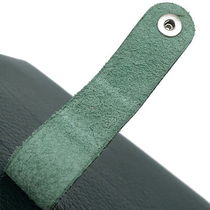 Hermes Accessories CD Case Leather Greenish Silver Hardware Green Book Type