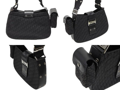 Dior Trotter Line Street Chic Shoulder Bag Black — view 3