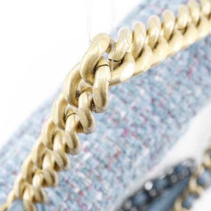 Chanel Chain Shoulder 19 Disneuf 2WAY Shoulder As1160 Tweed Blue Ladies