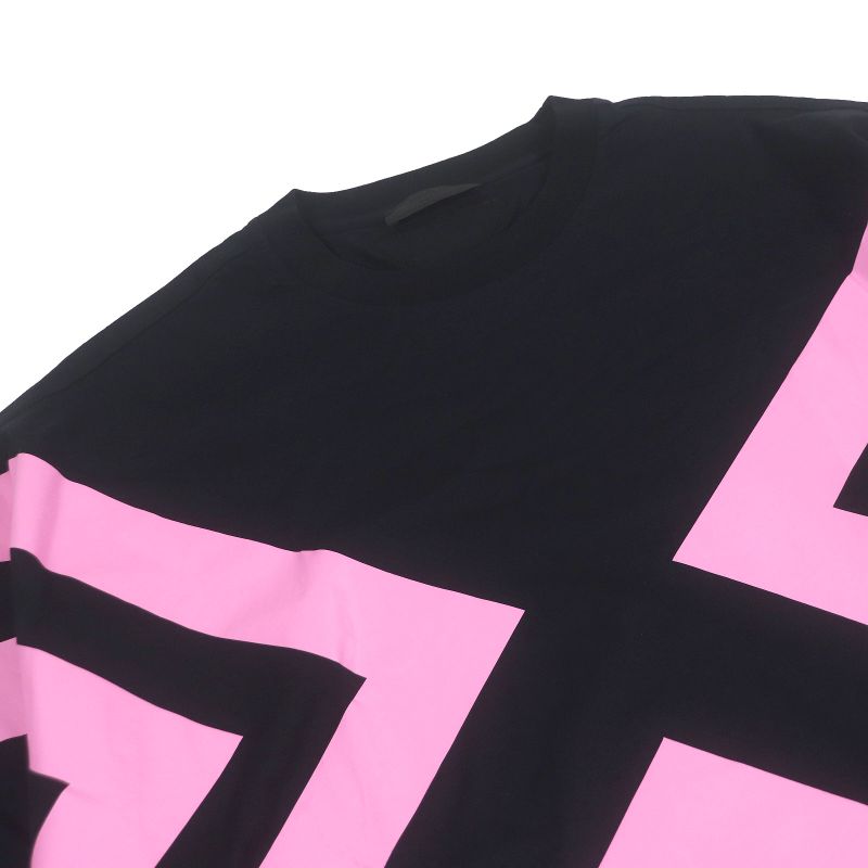 Prada 2021 Ujn741 100% Cotton Triangle Logo Oversized Short Sleeve T-shirt Cut