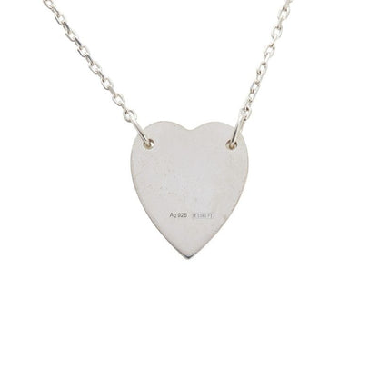 Gucci Heart Pendant Necklace Sv925 Silver Ladies Gucci
