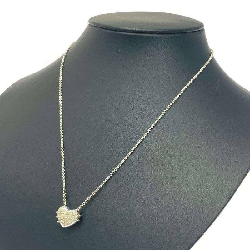 Tiffany & Co Silver Heart Arrow Necklace 7.9g 925 Engraved 457144 Necklace