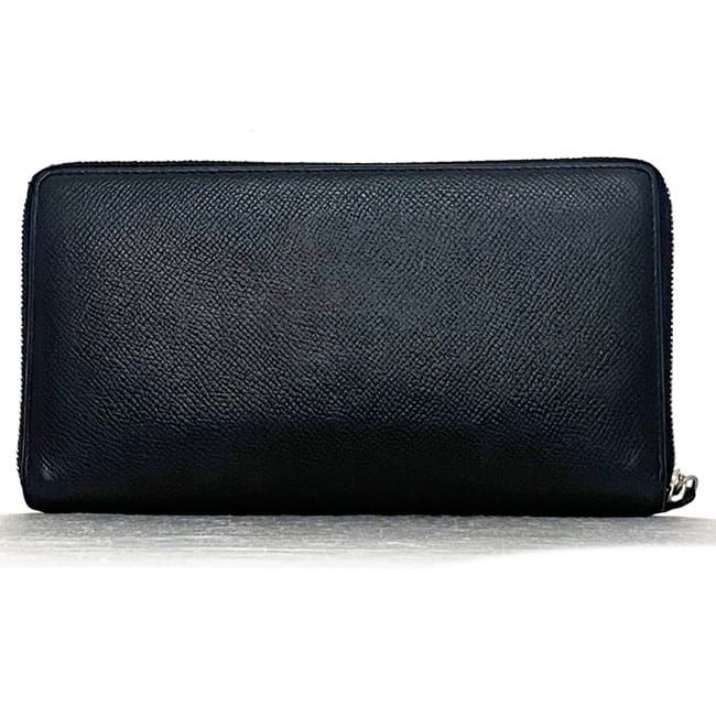 Balenciaga Round Zipper Long Wallet Black Everyday Wallet Leather
