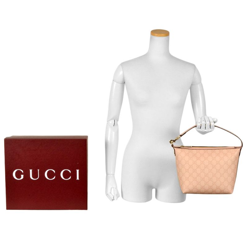 Gucci Ophidia Super Mini Shoulder Bag In GG Supreme Canvas 795170 Pink