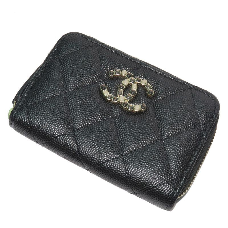 Chanel Matelasse Bijoux-zip Coin Case Black Gold Hardware Ap3607