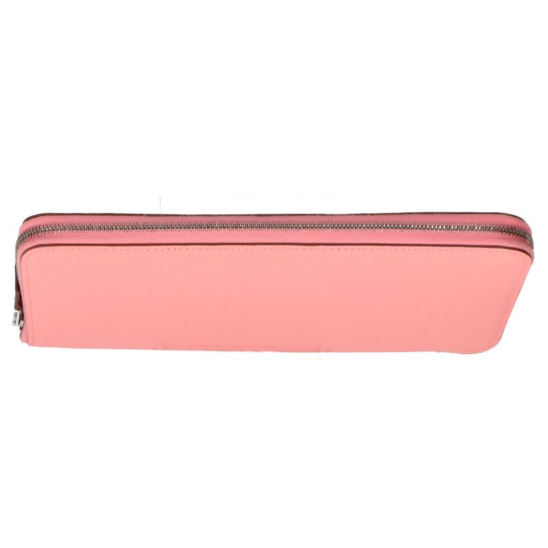 Hermes Azap Long Silk Quin Vaux Epson Silk Women's Rose Confetti