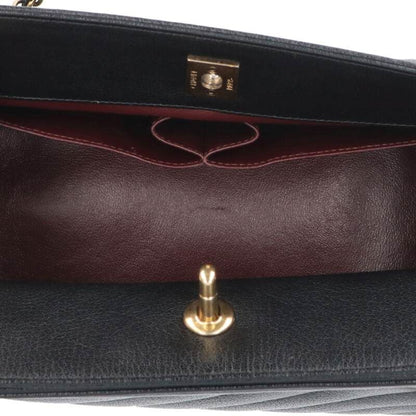 Chanel Calfskin Bias-stitched Shoulder Bag Women