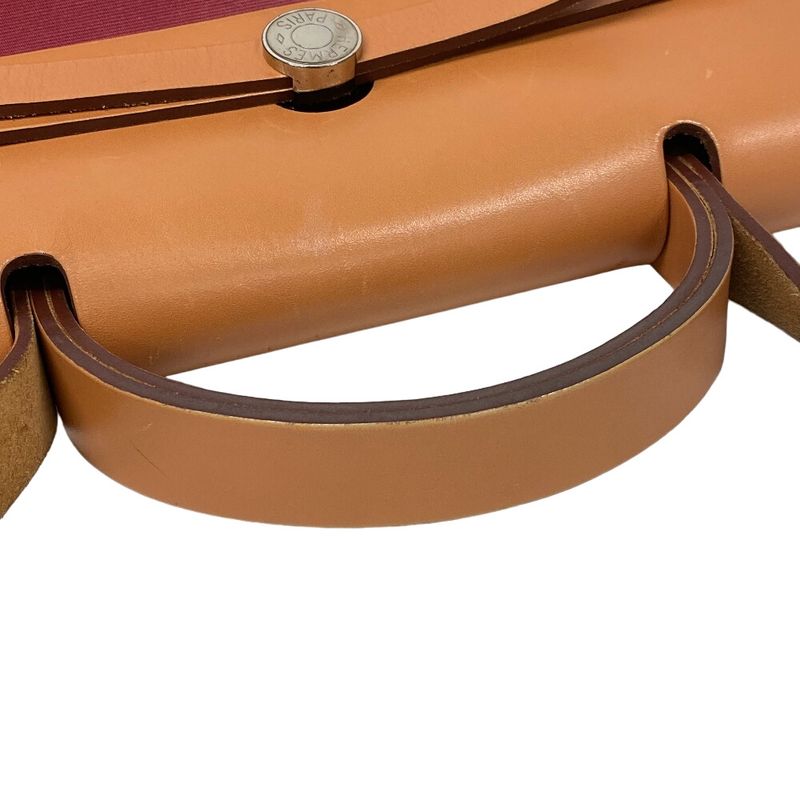 Hermes/hermes Herbag Zip MM 2WAY Shoulder Bag Leather Handbag Brown Ladies