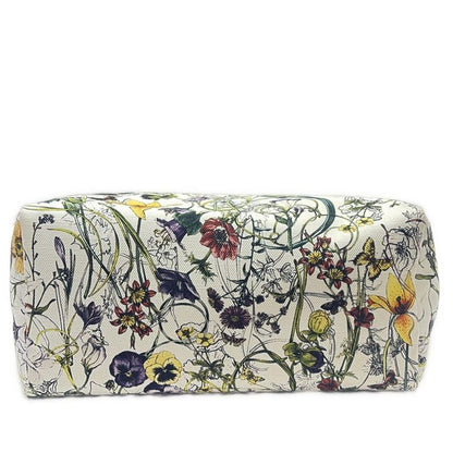 Gucci Flora 282439 Ivory X Red X Multi Floral Leather