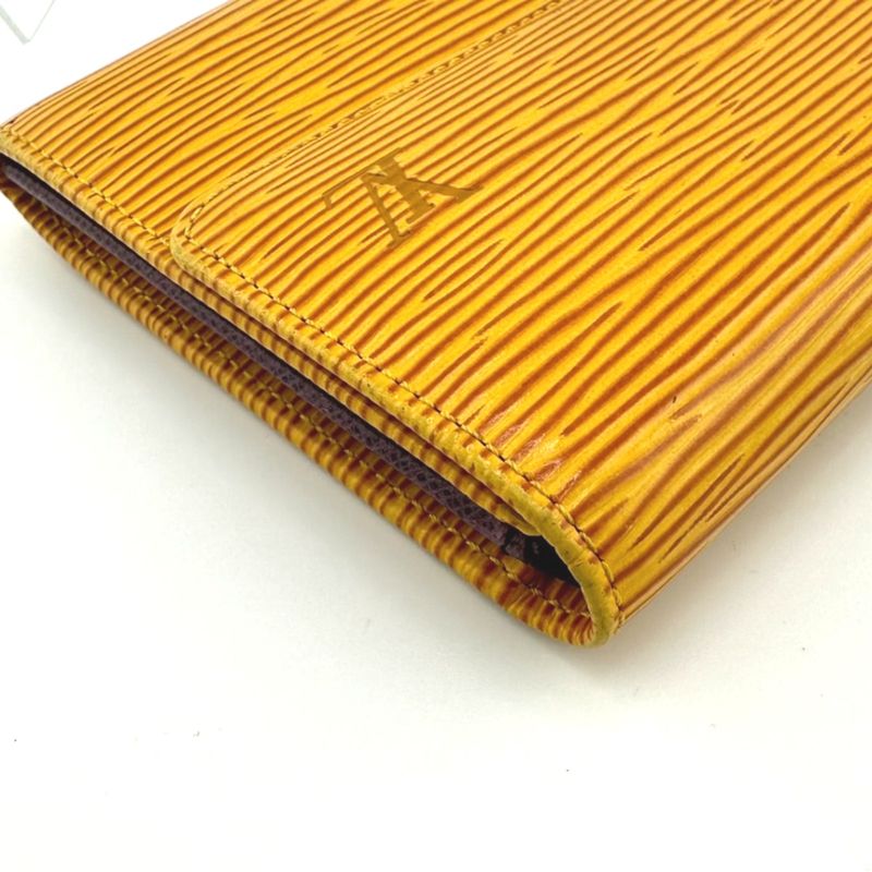 Louis Vuitton M63579 Epi Trifold Long Wallet Portmonnais Cles Di Long Wallet