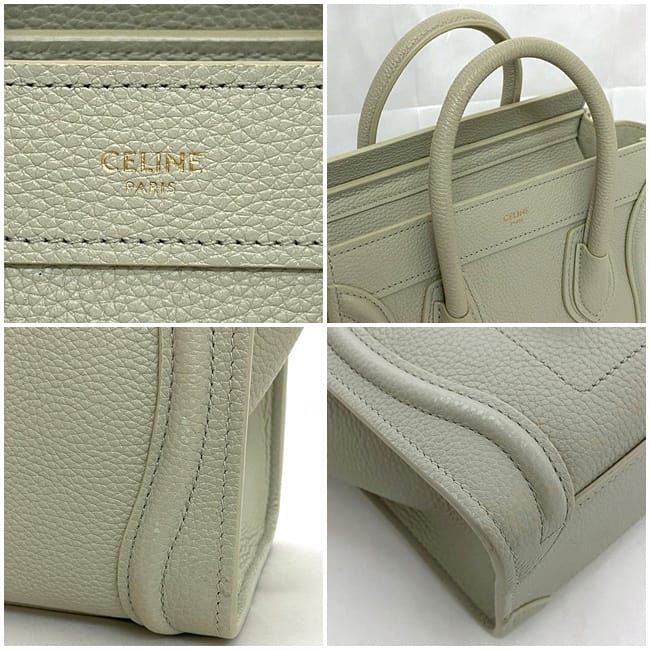 Celine 2 way Shoulder Bag Luggage Nano Shopper