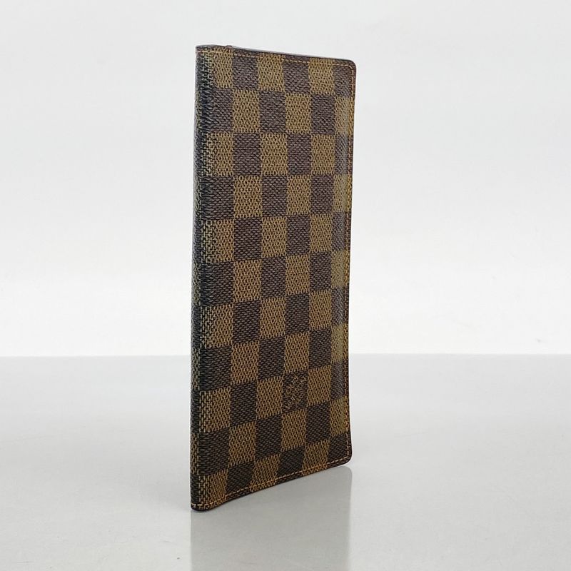 Louis Vuitton Long Wallet Damier Porte Barre Carte Credit N61823 Ebène Men
